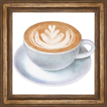 tulip art latte